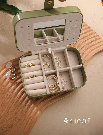 Travel Jewelry Organizer Travel Jewelry Boxes for Women Earring Organizer Small Jewelry Travel Case Box Portable Travel Jewelry Case Jewelry Organizer Travel Case